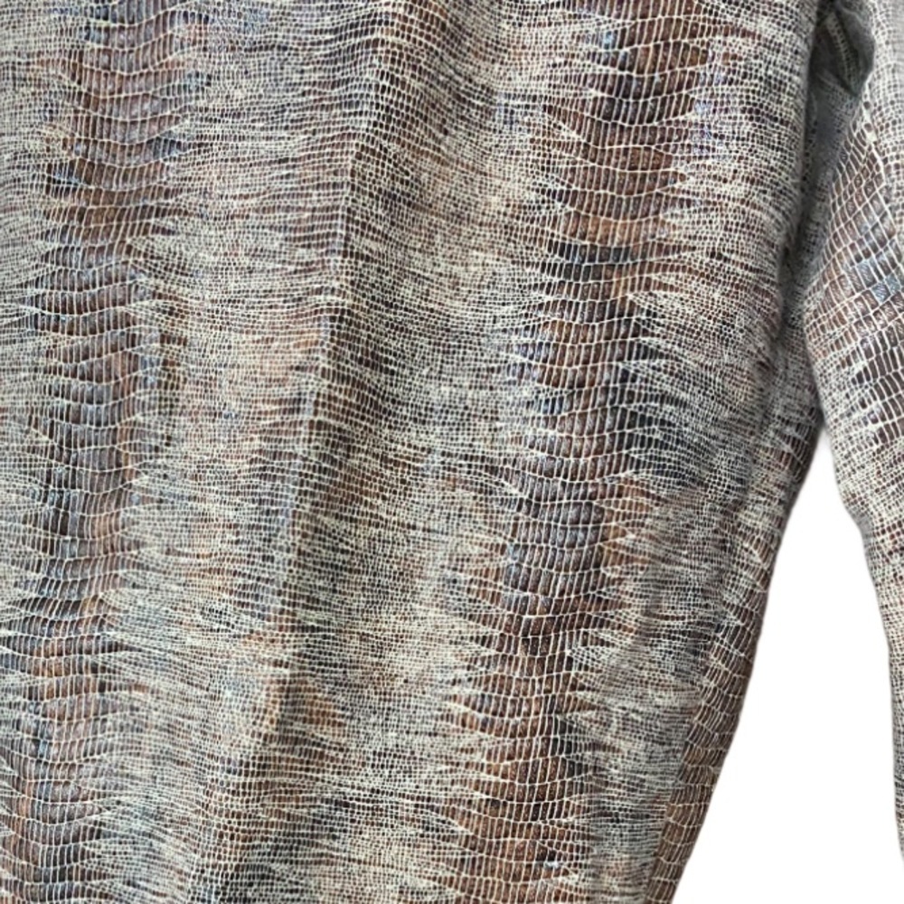 Express Jeans snakeskin print stretch pant 3/4 - Picture 5 of 8